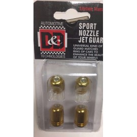 D&D SPORT NOZZLE GOLD JET GUARD CAR WHEEL TIRE RIMS VALVES DUST STEMS AIR CAPS