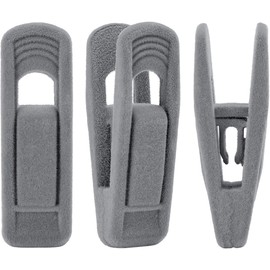 Trgowaul Velvet Hangers Clips, Pants Hangers Velvet Clips, Strong Finger Clips Perfect for Thin Velvet Hangers