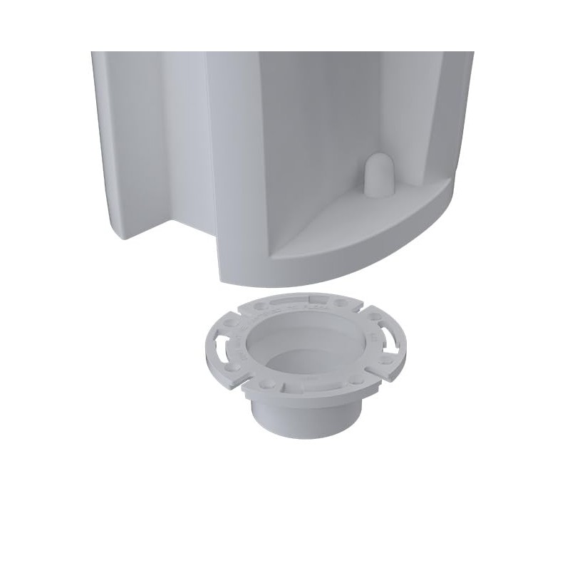 SEAFLO Universal Replacement RV Toilet 3" Floor Flange White