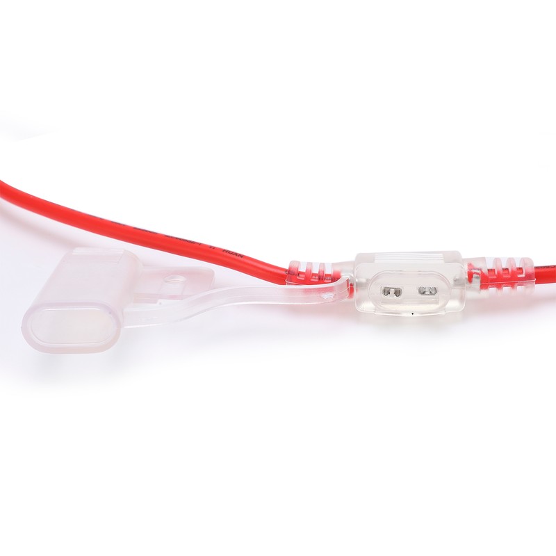 31.5cm 12AWG Car Fuse Holder TPE PVC with Manual Reset