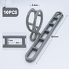 AIMEKE Pack of 10 Plastic Guy Elements, Tension Rubber Guy