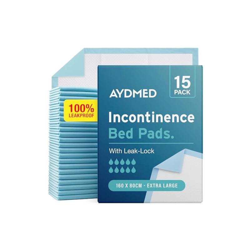15 x AYDMED Incontinence Bed Pads 160 x 80cm |