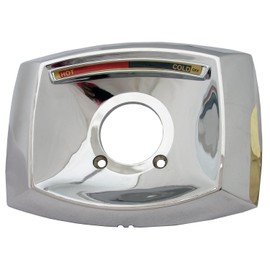 Simpatico 31644C Delta Rectangle Shaped Shower Escutcheon Only For Shower Valve, Chrome Plated