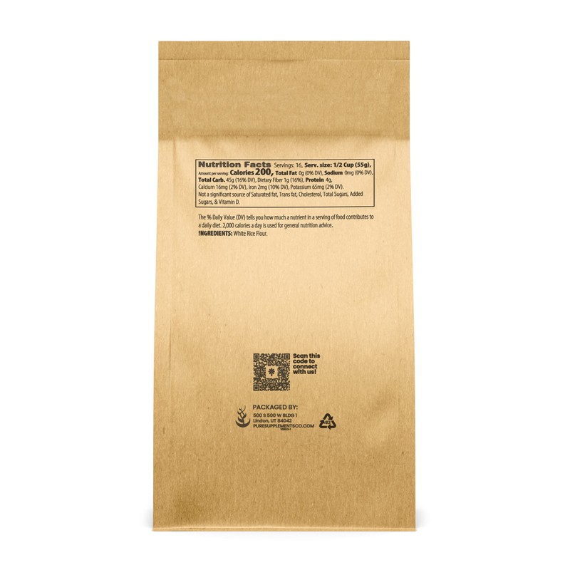 Pure Original Ingredients White Rice Elbow Macaroni (2 lb), Pasta