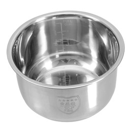 Inner Pot Pressure Cooker Rice Cooker Liner Stainless Steel Rice Cooker Silver Rice Container Rice Cooker Pot Replacement