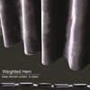 HYAWGE Velvet Dark Grey Shower Curtains for Bathroom,260 GSM Heavy