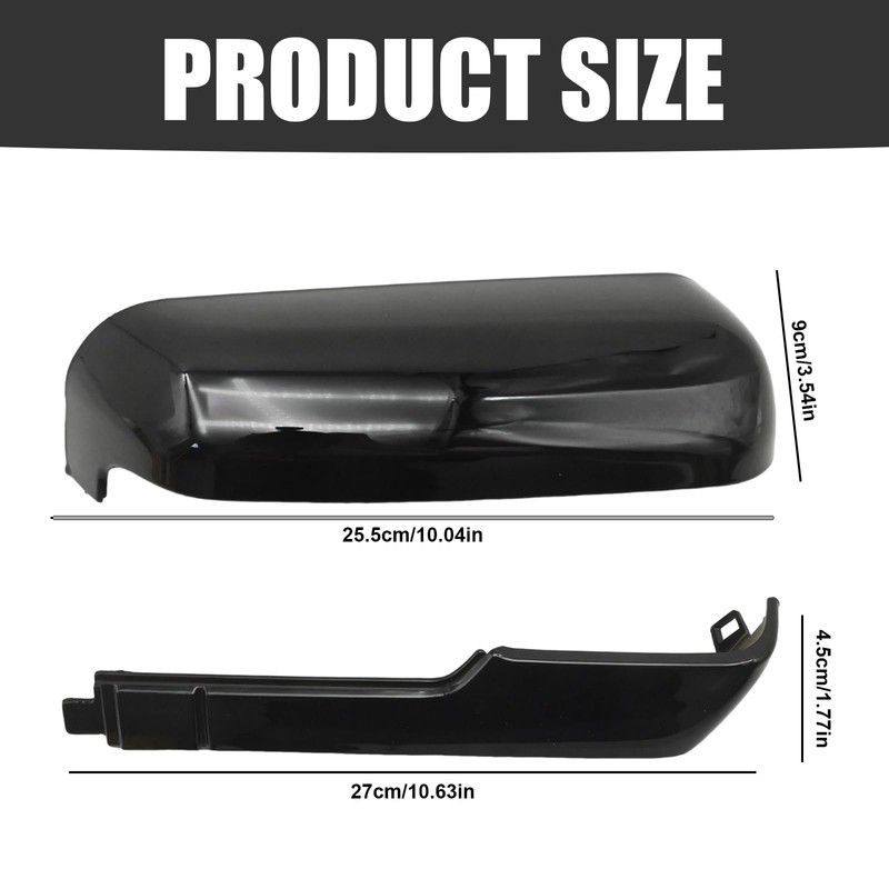 ZUDKSUY Front Exterior Door Rearview Mirror Cover Trim, Replacement for