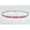 Raphaellos.net Tennis Bracelet Light Pink Fire Opal Sterling Silver Jewelry