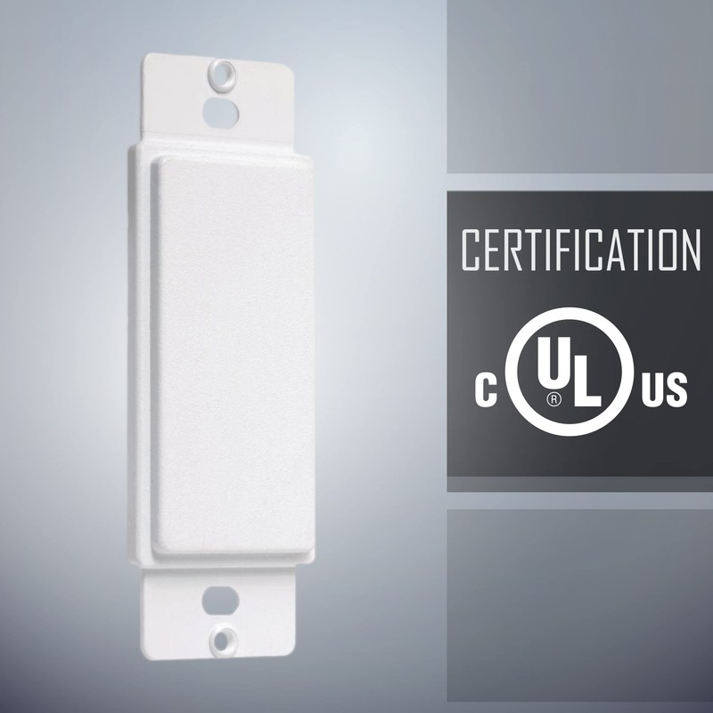 TayMac AD10W Paintable Adapter Plate, Blank Adapter , White