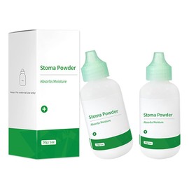 ZnnaYoha Stoma Powder, 2 Pack Ostomy Skin Care Powder, Protects Skin Keep Dry Ostomy Powder Stoma Powder, Ostomy Supplies