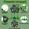 Jetec Happy St. Patrick's Day Decor Shamrock Door Sign Irish