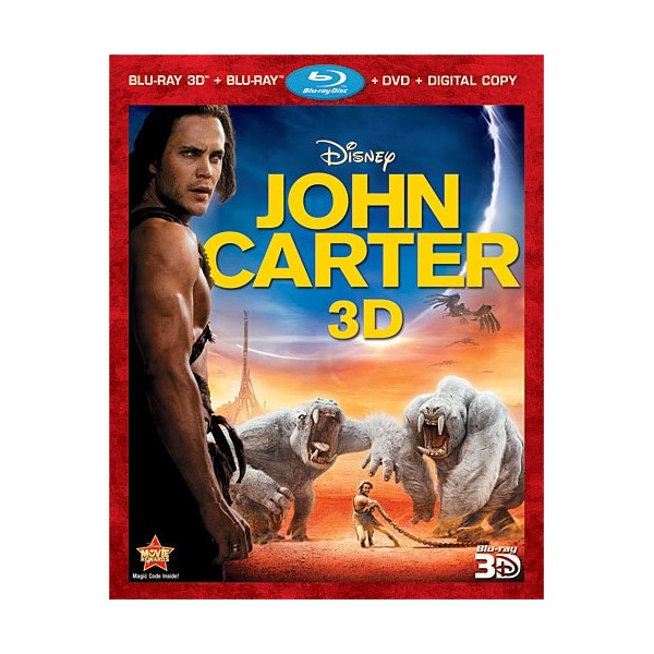 John Carter (Four-Disc Combo: Blu-ray 3D/Blu-ray/DVD + Digital Copy) [3D Blu-ray]