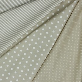 babrause® Cotton Fabric Polka Dots, Many Colours, Woven Fabric Sold by the Metre, Oeko-Tex 150 cm Wide - from 0.5 Metres