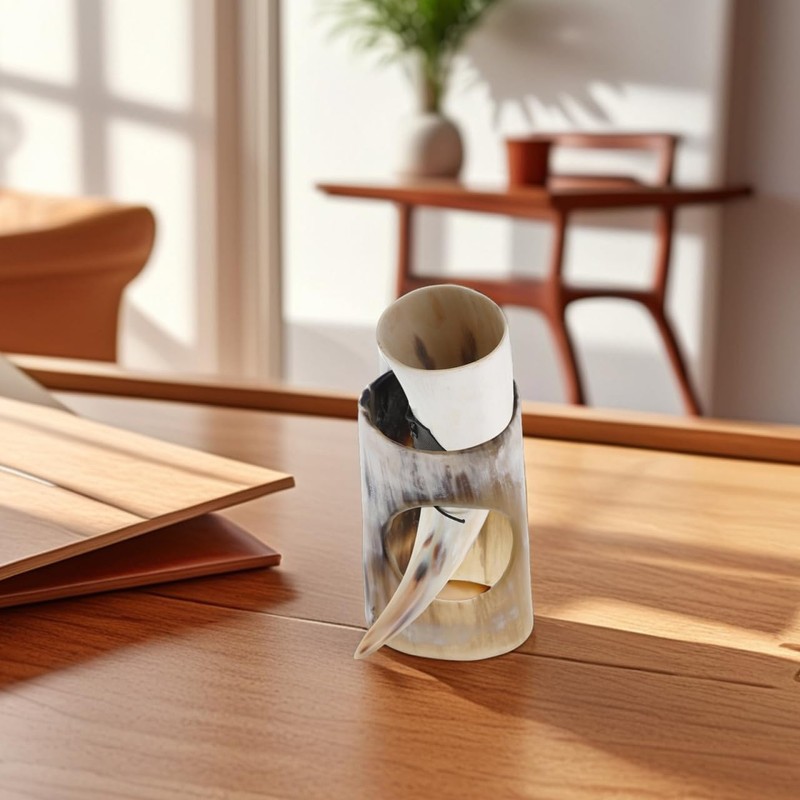 Ciieeo Drinking Horn Stand for Storage Horn Craft Display Base