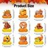 9Pcs Fall Centerpiece Table Decorations, Thanksgiving Honeycomb Centerpiece Pumpkin Turkey