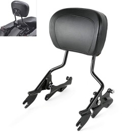 TCMT Detachable Passenger Backrest Sissy Bar With 4 Point Docking Hardware Kits Fits For Harley Touring CVO Road Glide Street Glide Road King 2014-2025 Electra Glide Standard 2019-2022