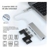 Adaptador USB Ethernet Moreka 4 en 1 RJ45 a USB