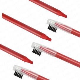 5PCS Peel-Off Hard Brow Pencil –Waterproof Pre-Draw Eyebrow Mapping Pencils for Precise Shaping – Black,White,Brown,Red Microblading Brow Position Tool (A Pack of 5PCS Red)