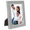 Malden International Designs 4x6 Opening Rustic White Picture Frame