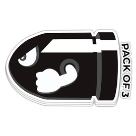 Imperial Vibes - Calcomanía de vinilo para ventana, Pegatinas para Auto, diseño de bala, para coche, camión, furgoneta, SUV, ventana, vaso de pared, 3 unidades, 4 pulgadas, Imp 98