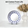 Kruodop 3 Pack 6 Inch Plate Stands for Display, Plate