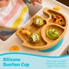 Tiny Dining Children's Bamboo Elephant Plate with Suction Cup -
