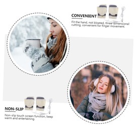 Totority 1 Pair USB Heated Fingerless Gloves with Half Finger Design for Typing and Gaming Double Sided Thermal Mittens for Winter Warmth for Outdoor Activities and Daily Use