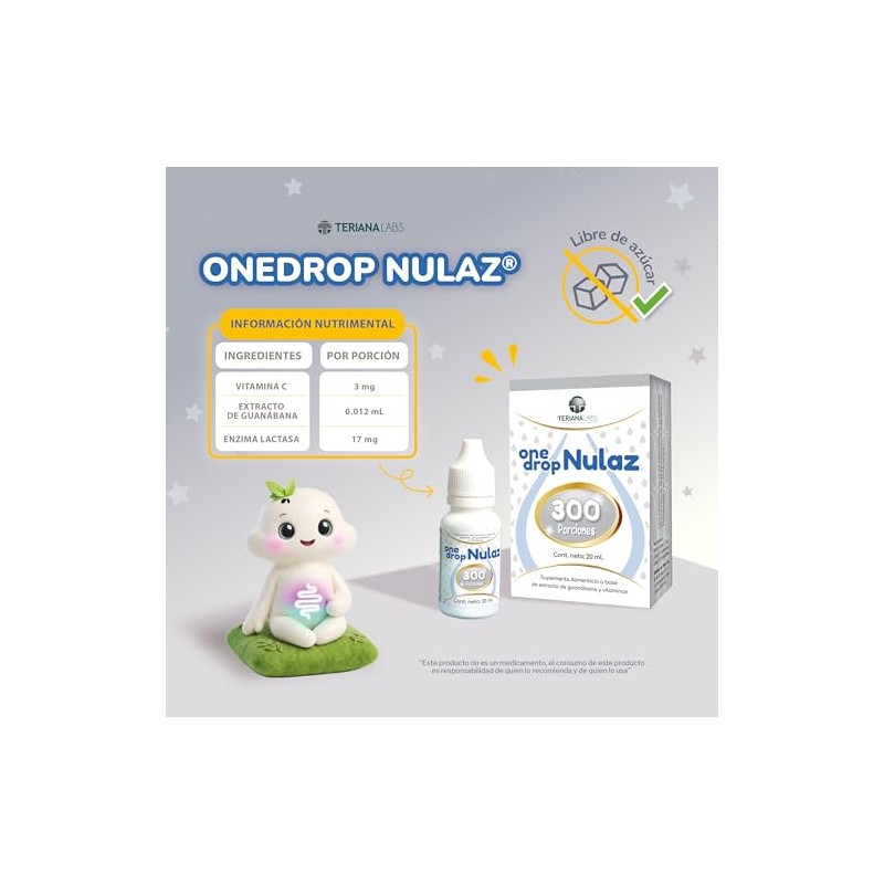 Vitamina ONEDROP NULAZ frasco con 20 mL, 1000 ALU por