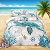 Bedbay Coastal Bedding Set Queen Size for Girls Boys -