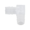 Pack of 10 Angle Hose Connectors, Plastic Elbow Hose Nipple