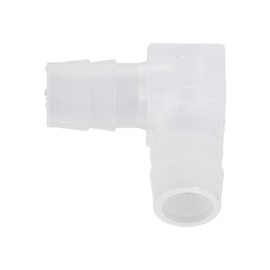 Pack of 10 Angle Hose Connectors, Plastic Elbow Hose Nipple 90 Degree Hose Connector Angle, L Connector, Same Barb Connection Splicer Mender Union Adapter (10 mm)