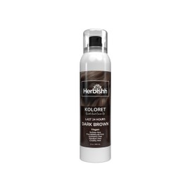 Herbishh Hair Root Gray Touch-Up - Instantly Covers Grey Roots - Concealer Spray - Dark brown