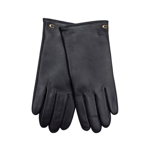 Coach SCULPTED C WOMENS LEATHER TECH GLOVE
