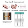 SENSE TO CREATE Adjustable Love Hope Faith Cross Rings for