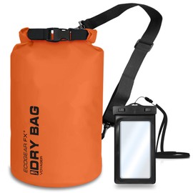 EcoGear FX Heavy Duty Waterproof Dry Bag Voyager Series – Durable Roll Top Compression Bag –Kayaking, Rafting, Boating, Hiking, Fishing and Camping