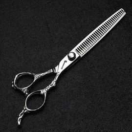 7 Inch Hairdressing Scissors and Hairstyle Tool and Hair Cutting Scissors for Hairdressing Salon (Thinning Scissors)