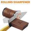AGORMAN Rolling Knife Sharpener Kit,Diamond based Knife Sharpener Roller for