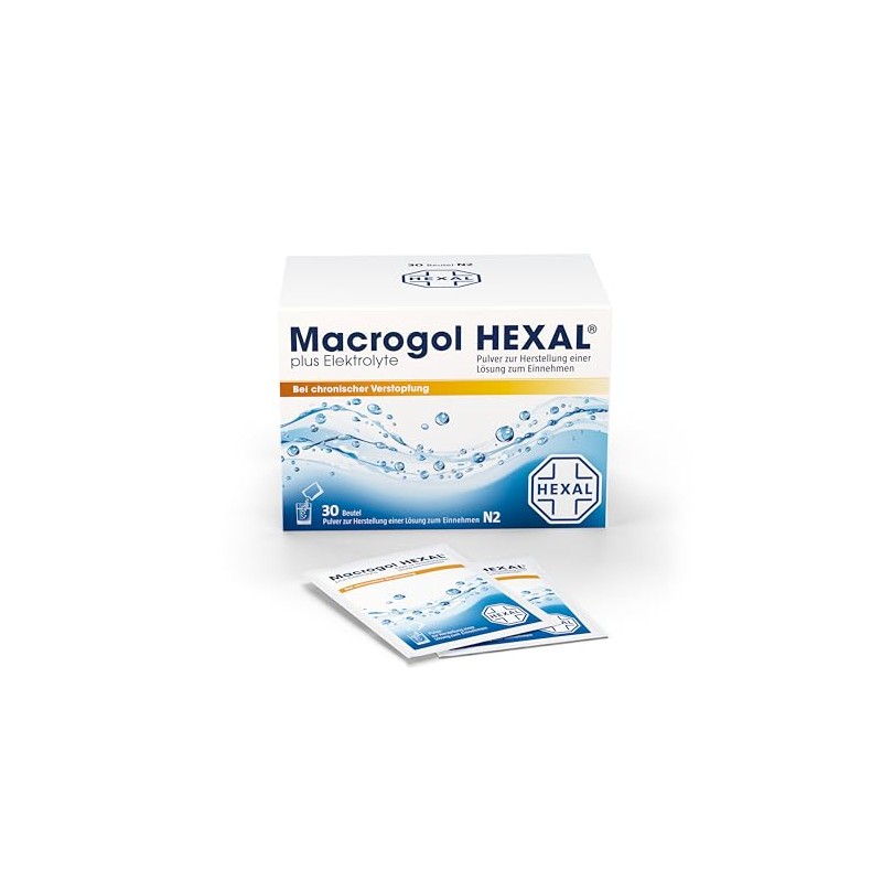 Macrogol Hexal® Plus Electrolytes | 30 Bags | Effective Aid