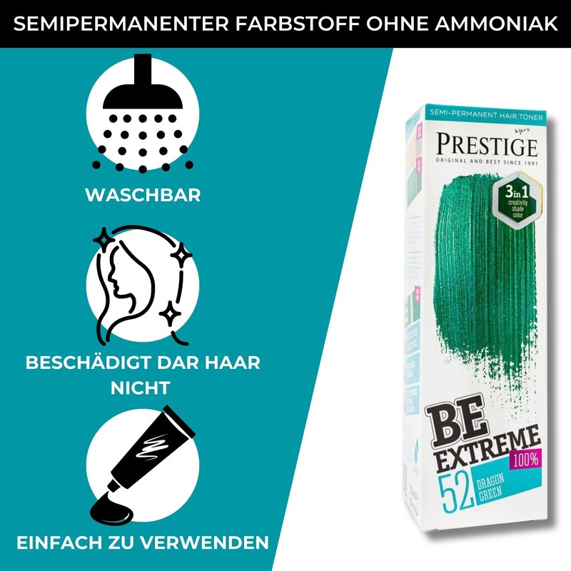 Be Extreme Semi-Permanent Hair Toner - No Ammonia, No Parabens