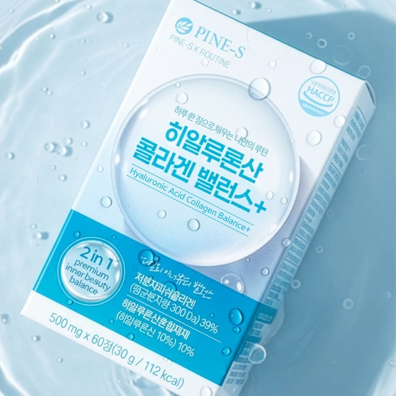 Pines Korea 히알루론산 콜라겐 밸런스+ 60정 Hyaluronic Acid Collagen Balance+