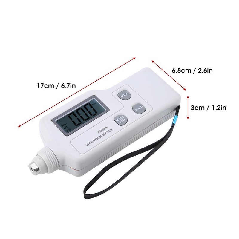 SMART SENSOR AS63A LCD Display Digital Vibration Meter Vibration Analyzer