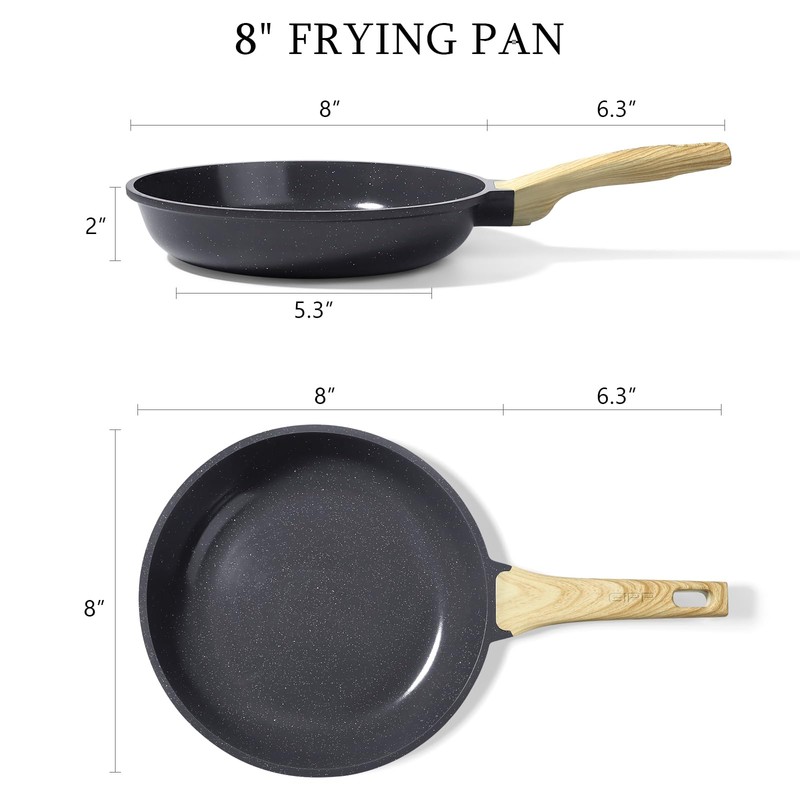 GiPP Non Stick Frying Pan - 8" Nonstick Pan Skillet