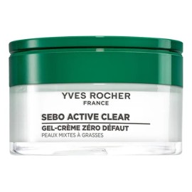 Yves Rocher Crema Facial Gel Matificante Sebo Active Momento Aplicación Día Noche Tipo Piel Mixta