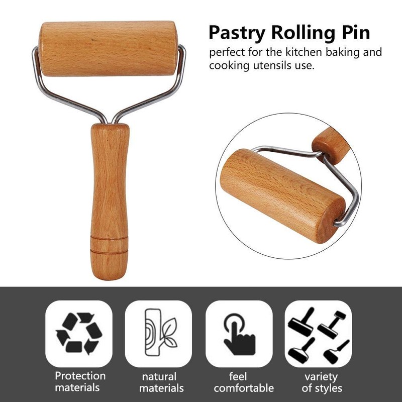 T Shape Pastry Roller, Fondant Bakery for Kitchen Pin Pastry