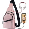 Small Crossbody Bag for Women Men, Shoulder Bag with USB