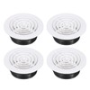 PATIKIL 6 Inch Round Air Vent Cover, 4 Pack ABS