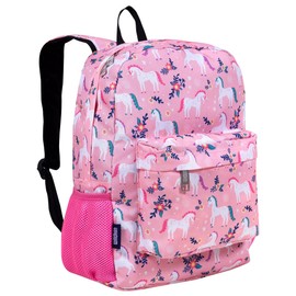 Wildkin Mochila infantil de 16 pulgadas para niños y niñas, perfecta para mochila de escuela primaria, cuenta con espalda acolchada y correa ajustable, tamaño ideal para mochilas escolares y de viaje (unicornios mágicos)