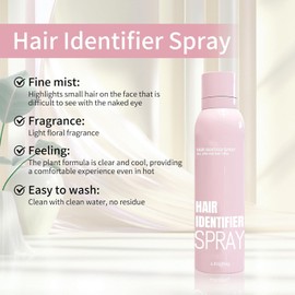 IYUWE Hair Identifier Spray For Face Shaving, Hair Identifying Spray, Face Hair Identifier Spray, Skin Dermaplaning Spray for Face (1PCS spray + 4PCS razor)
