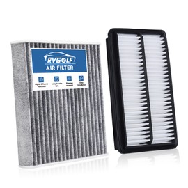 RVgolf Engine+Cabin Air Filters Fit 2021-2025 2026 for Acura TLX L4 2.0L, 2018-2025 2026 Honda Odyssey V6 3.5L Engine Air Filter Replacement Automotive Accessories CF11182 CA12061