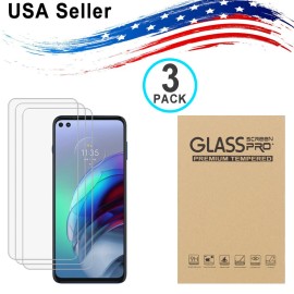 Unbranded 3PK Motorola Moto G14 G34 G54 G84 G100 Tempered Glass Screen Protector - For Moto G100 2021